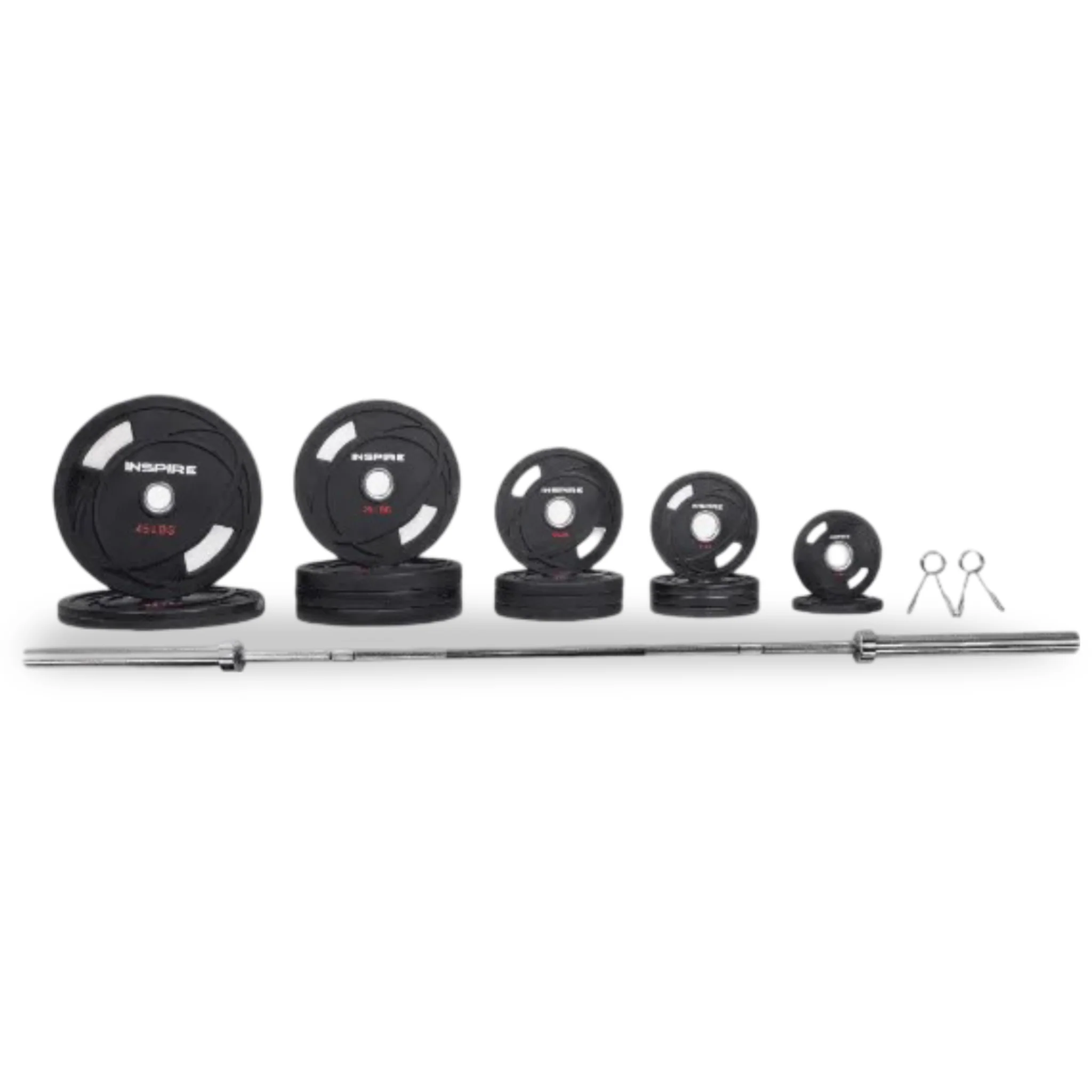 300 LB URETHANE OLYMPIC SET WITH CHROME BAR - Image 5