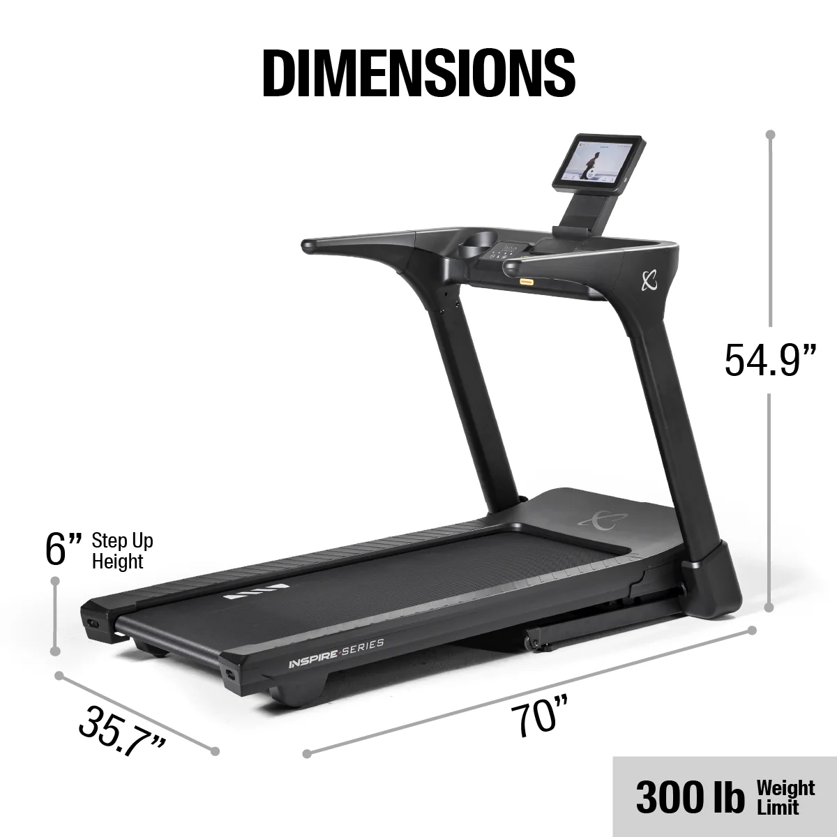 INSPIRE SERIES T4S FOLDING TREADMILL - Image 11